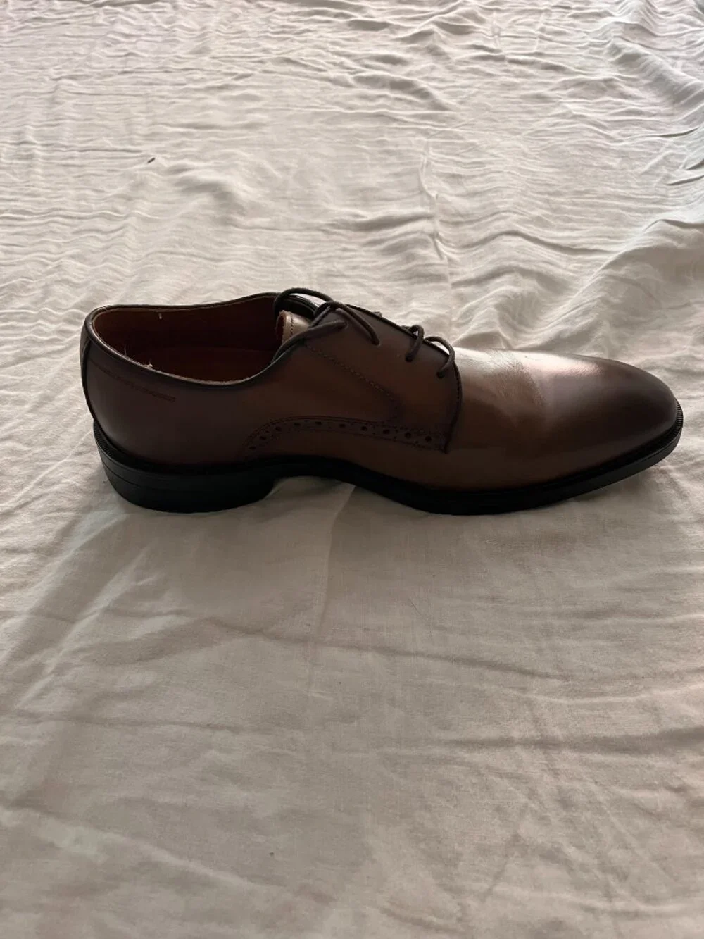Johnston & Murphy Ronan Plain Toe Full Grain Dress Shoes